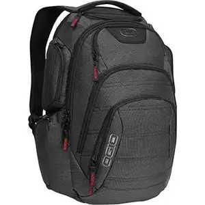 Mugursoma OGIO Renegade Black Pindot 17" — nodalījums 17" klēpjdatoram, polsterētas lences
