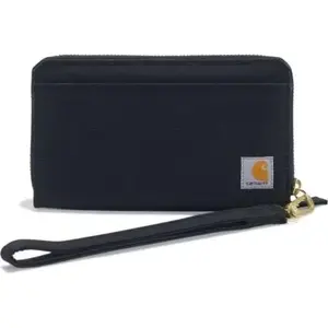 Naudas maks/klatčs Carhartt Nylon Duck LayFlat Clutch — melns, kompakts neilona aksesuārs