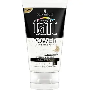 Matu želeja Schwarzkopf Taft Power Invisible 150 ml — stipra fiksācija, neredzams efekts
