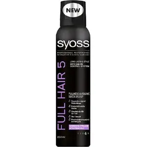 Putas matiem Syoss Full Hair 5D 250 ml — apjoma un veidošanas putas