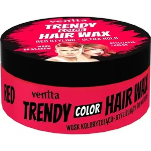 Воск для волос Venita Trendy Red 75 г — моделирующий воск для фиксации и текстуры