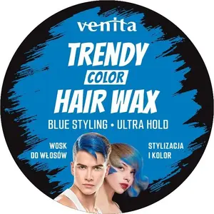 Воск для волос VENITA Trendy Blue 75 г — восковая паста для укладки и текстуры