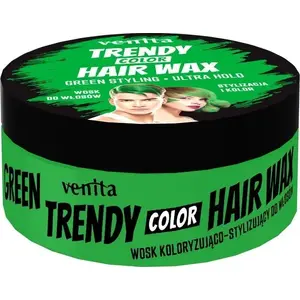 Matu vasks VENITA Trendy Green 75 g — fiksācijai un tekstūrai