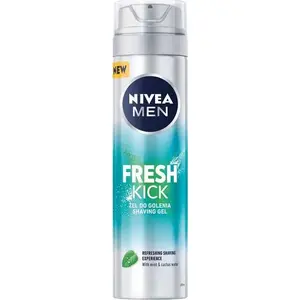 Гель для бритья Nivea Men Fresh Kick 200 мл — мужской гель для бритья, охлаждающая формула
