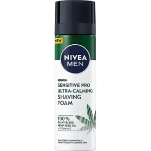 Пена для бритья Nivea Men Sensitive Pro Ultra-Calming с маслом семян конопли 200 мл