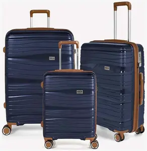 Travel bag set Stickn Alfrida Collection 3-piece, blue