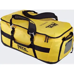 Duffel bag Petzl Duffel 85 — Petzl transport bag, 85 L capacity, black/yellow