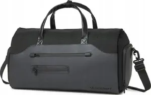 Ceļojuma tērpu soma Wozinsky Premium ar mitro lietu kabatu 50 l - melna