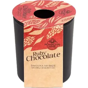 Soy Candle PLANTES&PARFUMS PROVENCE Ruby Chocolate — scented black jar