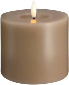 Usorteret Moods & More MM LED kolonnas svece Silk Melted Sand 99×100 mm