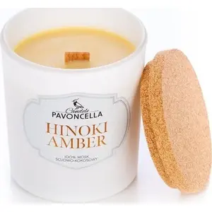 Соевая свеча Continental Hinoki Amber белая 135 г