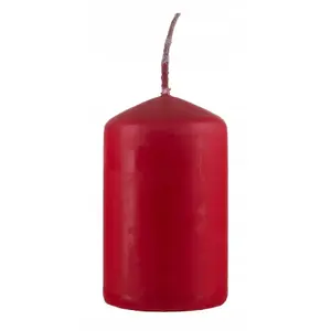 Candle pillar Donau Home 40×70 mm, set of 4, apple with cinnamon, red