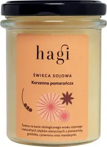 Sojas aromātiskā svece Hagi Mała świeca sojowa Korzenna Pomarańcza 215 ml