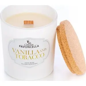 Sojas aromātiskā svece Aquolina Vanilla and Tobacco — balta, 135 g