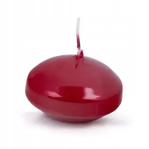 Floating tealight candle Donau Home 48×28 mm, red — pack of 12