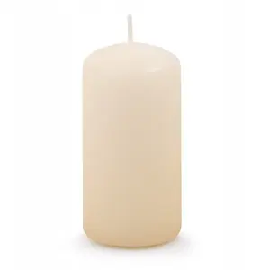 Cylinder pillar candle Donau Home 50×100 mm cream — decorative and burning candle