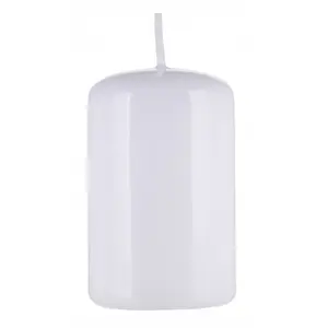 Candle pillar Donau Home Standard Gloss 50×80 mm white