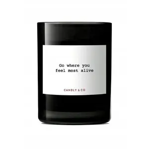 Soy wax candle in glass Candly&Co 'Go Where You Feel Most' fragrance No.5, 250 g