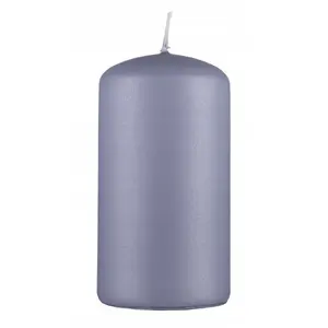 Candle pillar Donau Home Standard lacquer 60×115 mm, graphite metallic matte