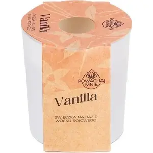 Sojas aromātiskā svece Aquolina Powąchaj mnie Vanilla 130 ml, balta