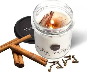 Scented Soy Candle Klareko KLAREKO_Świecidło Mniejsze — Cinnamon & Cloves, 80 g