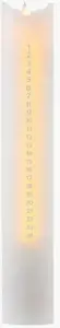 Candle calendar Sirius Sara Ø4.8×H29 cm White/Silver – Sirius 24002
