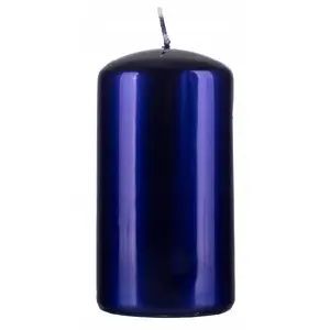 Kolonnas svece Donau Home Aurora 60×115 mm, kobalta