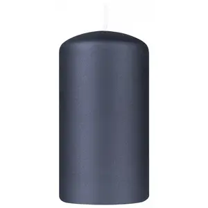 Candlestick pillar candle Donau Home Standard Lacquer 60×115 mm, black metallic matte