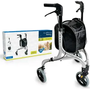 DELOCK rollator walker 3-wheel aluminium frame model 2217