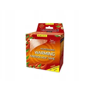 Kinesiology tape Pharmovit Capsicolle, 5 m roll, athletic support and pain relief tape