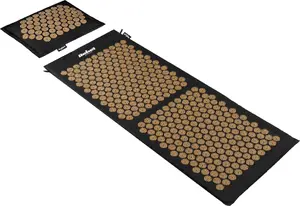 Rebel akupresūras paklājs ECO ar adatām un spilvenu 110x42 cm XL, pelēkas adatas