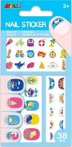 Nail stickers TEKA 'Pod wodą' – decorative nail art decals, sheet design 583161