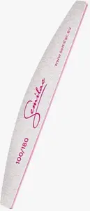 Nail file SEMILAC Quality 100/180 boat-shaped white-pink