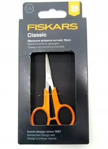 Nail Scissors Fiskars Classic curved 10 cm, stainless steel