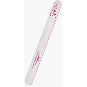 Nail file SEMILAC Quality 100/180 white-pink, grit 100/180