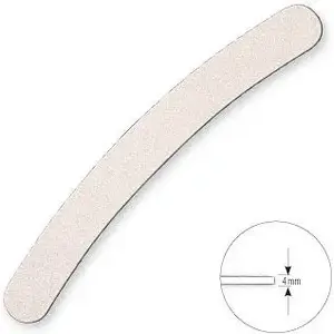 Nail file TOP CHOICE Pilnik Banan 80/100 White — 80/100 grit banana-shaped nail buffer