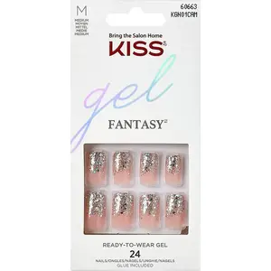Viltus nagi Kiss Gel Fantasy 24 gab. — gēla nagu tipši dažādos izmēros
