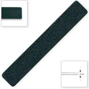 Nail file TOP CHOICE rectangular model 74370 — emery board for shaping and smoothing nails