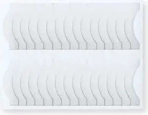Nail French manicure guides TOP CHOICE 7552 — reusable adhesive templates for nail polish shaping