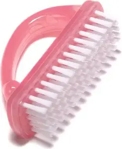 Hand-cleaning brush Donegal 1075, pink — compact handheld brush for washing hands