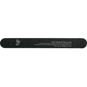 Nail file — peggy sage two-sided large 100/180 grit, black