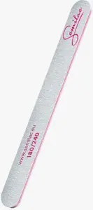 Nail file SEMILAC Quality 180/240 grit, white-pink