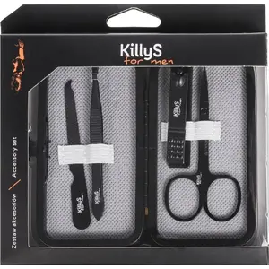 Nail care accessory set KILLYS For Men — scissors, nail clippers, nail file, tweezers