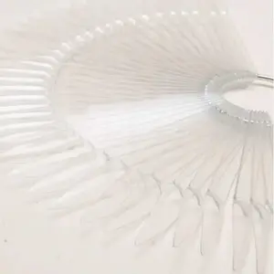 Nail Tips Display, Cosmetics Zone EXCELLENT PRO — transparent pointed shape, 50 pcs