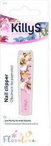 Nail clipper No name KILLYS_Floralove — standard manual nail trimmer, compact floral design