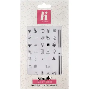 Наклейки для ногтей HI HYBRID Simple — 1 шт., готовые наклейки для маникюра