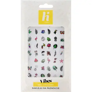 Nail Stickers HI HYBRID Vibes — 1 sheet (decorative nail art decals)