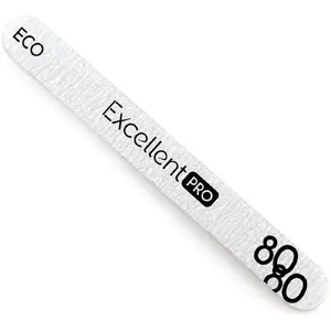 Nail file (zebra) Cosmetics Zone EXCELLENT PRO_Eco NF33 80/80 — straight abrasive surface