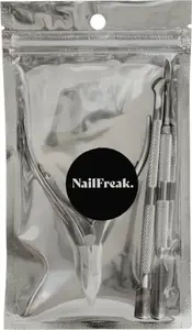 Nailfreak набор: кусачки и пушер NF911 — нержавеющая сталь для кутикулы