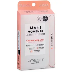 Manikīra komplekts Martinelia VOESH_SET Mani Moments Double Vitamin Recharge — cukura skrubis, krēmveida maska, masāžas sviests, nagu vīlīte